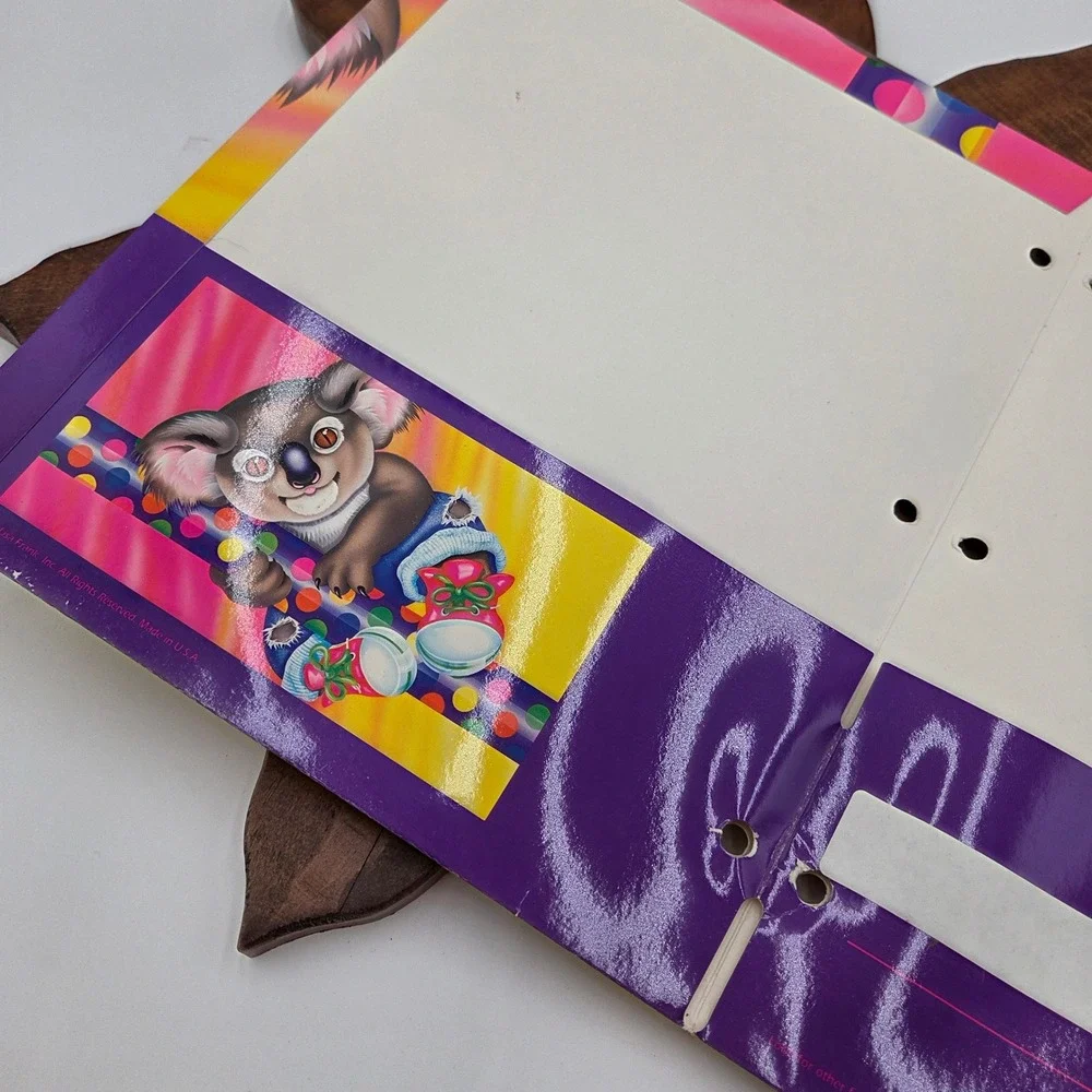 Vintage Lisa Frank Stuart Hall 2-Pocket Folders Dalmatian Koala Set of 2